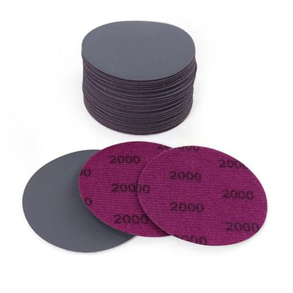 MAXMAN 3" Sanding Discs, 2000 Grit Hook & Loop Sandpaper, Silicon Carbide - style: 2000 Grit