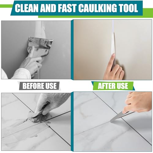 Saillong 7PCS Caulking Spatula Tool Set, From 3/8” To 1-1/2”