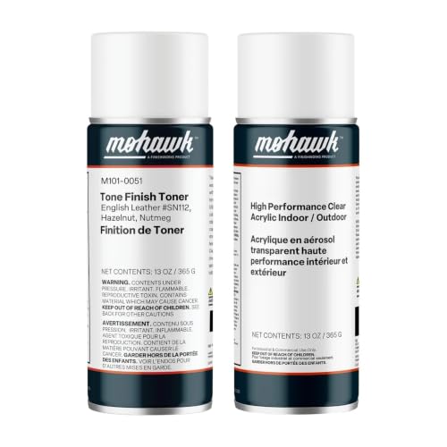 Mohawk Wood Repair Bundle, Stain & Seal Aerosol Duo, English Leather #Sn112, 2 Piece