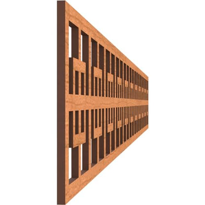 46 1/4"W x 6"H x 1/4"T Cambridge Fretwork Moulding, Cherry - color: Cherry, size: 6-in. H x 0.25-in. T