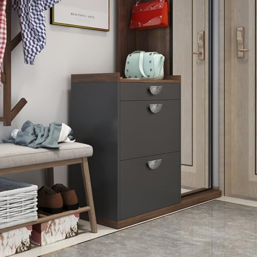 Goo-Ki 2.5''(64 mm) Hole Centers Luxurious & Sturdy Zinc Alloy Cabinet Handls,Antique Silver Cabinet Pulls for Kitchen,Drawer,Cupboard & Wardrobe,6 Pack - color: Antique Silver, size: 2.5'' Hole Centers
