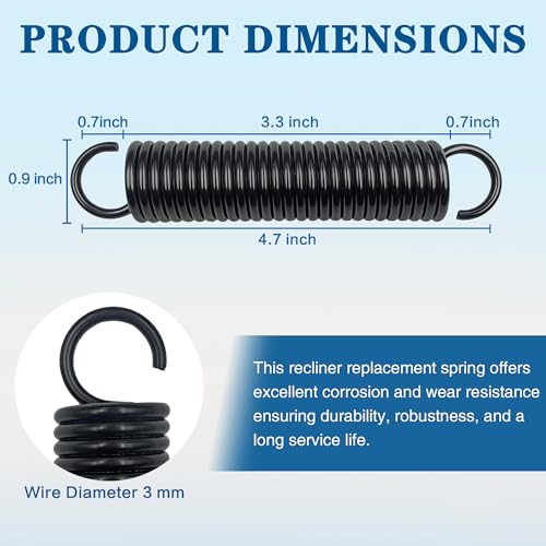 2 pcs 4 7/8 inch Extension Springs for Power Recliner Lift Chair Couch