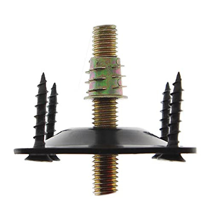 4PCS Leg Mounting Plate,TTZEZE Heavy Duty Top Plate for Leg,Leg Attachment Plate,Industrial Strength T-Plate Leg with Hanger Bolts & Screws for Strengthen Weak Furniture Repair Damaged Sofa Couch Seat - size: Flat