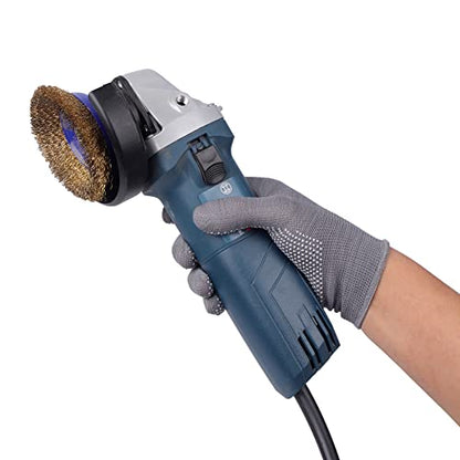 COOHORN 12Pairs Work Gloves Anti-slip Knitted Stretchy Cloth Glove Thin Moist Glove Liners - color: Grey