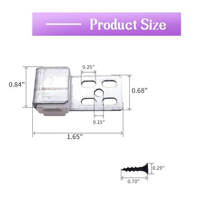 Upholstery Spring Clips, 20Pcs with Screws