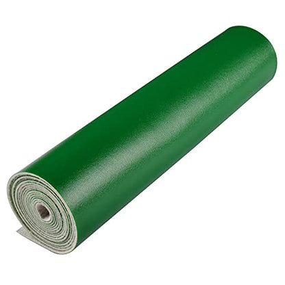 HGUAN Smooth Solid Color Green Faux Leather 12"X53"(30cmX135cm),Faux Leather Sheets Roll Very Suitable for Making Crafts, Leather Earrings, Bows,Sewing (Green) - color: Green