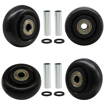 3 Inch Black Heavy Duty Caster Wheels, 4 Pack - style: Black-3Inch