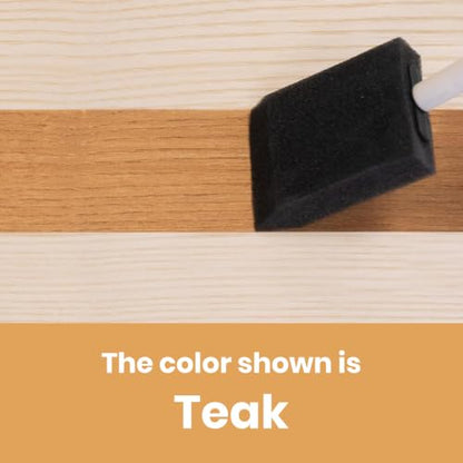 Furniture Clinic Wood Stain, Water-Based & Fast Drying, Teak - color: Teak, size: 250ml / 8.5 Fl Oz