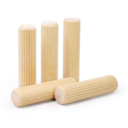 1/2" x 2" Wooden Dowel Pins - FoDau770 Beech Wood Dowel Rods - 200 Pcs - size: 1/2" x 2"