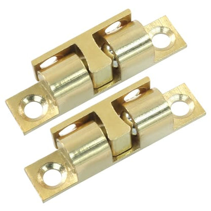 Hordion 4 Pack Double Ball Tension Roller Catch Latch, 40mm Solid Brass