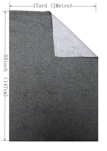 TinaKim Upholstery Fabric, Faux Linen Mateiral, for Sofa Couch Chair Cover Sewing Repair (12 Brown, 1 Yard (57x 36 inch)) - color: Brown, size: 1 yard pre cut