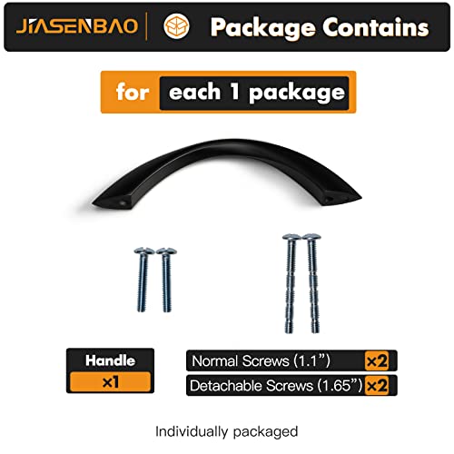 Black Cabinet Pulls 3 Inch Arch Twisted Matte Black Handles Drawer Kitchen Cupboard Bathroom Dresser Cabinet Hardware Zinc Alloy 5 Pack - color: Black, size: 3 Inch Hole Centers