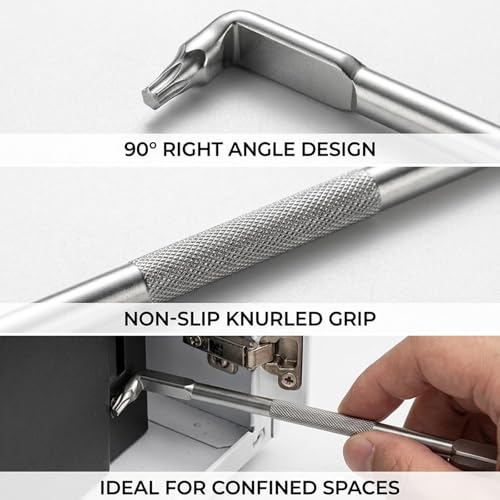 3pcs 90 Degree Screwdriver Set, offset screwdriver, right angle screwdriver, Hex Shaft Design, Suitable for Workshops and Daily use