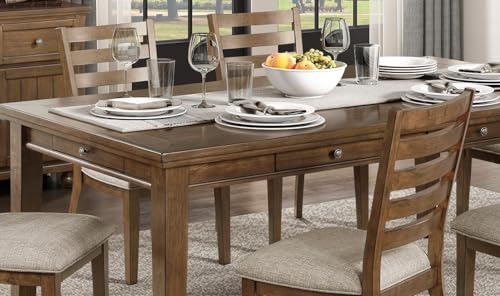 Dining Table Set with Chairs, Kitchen Dining Room Tables Chair,A151 - color: A4, Cherry Wood Traditional