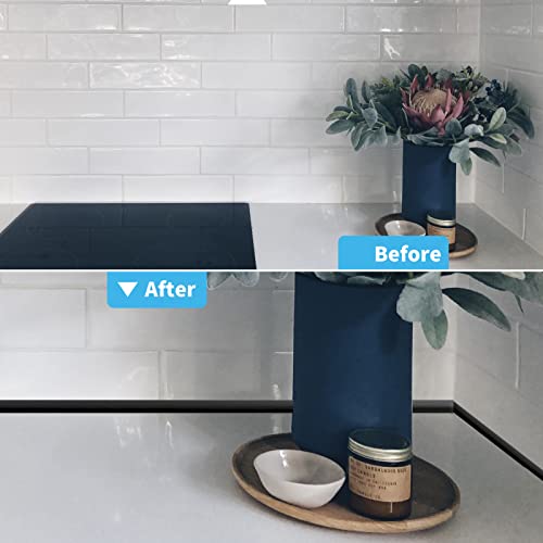 Art3d 10 ft Peel and Stick Flexible Molding Trim for Wall Tile Edge, Black - color: Black, size: 10 feet