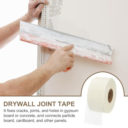 PATIKIL Drywall Repair Mesh Tape, 4 inch x 328 ft Fiberglass Repair Patch Self-Adhesive Dry Wall Joint Tape 12 Mesh Wall Hole Crack and Seam Patch, White - size: 4 inch x 328 Feet