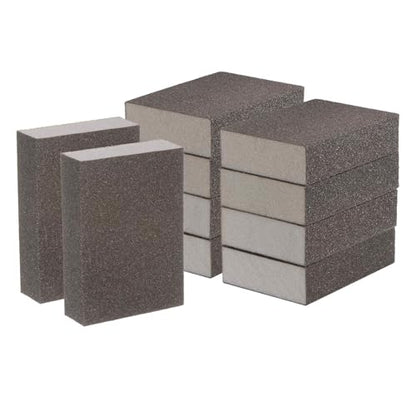 HARFINGTON 10pcs Medium Grit Sanding Sponge Blocks 180-240 Grit Foam Sanding Block for Polishing Kitchen Metal Wood Drywall, 100x70x25mm - size: 180-240 Grit