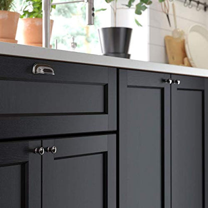 Abyssaly Black Wood Contact Paper Peel and Stick Wallpaper for Cabinets - color: Black, size: 15.7" x 118"