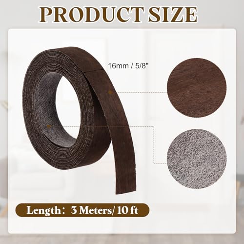 uxcell 5/8 Inch x 10ft Wood Veneer Edge Banding Pre-Glued Flexible Strips - size: 5/8 Inch x 10ft