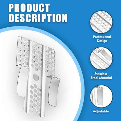 Drywall Repair Clips, 30pcs Drywall Fastner Clips with 60 Screws Fits 1/2" and 5/8" Panels Stainless Steel Wall Patch Kits for Walls Repairing (30)