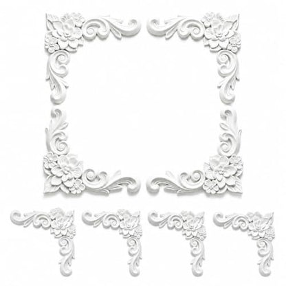 Corner Wall Molding Kit, 6.30 × 6.30 in 8pc