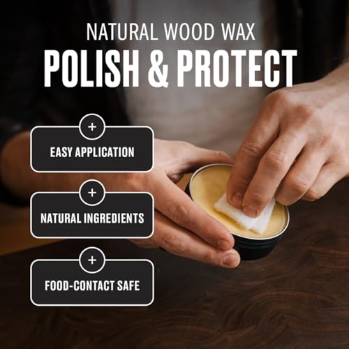 WALRUS OIL - Wood Wax, 0.75 oz Can, FDA Food-Safe, Cutting Board Wax and Board Cream - size: 0.74 Fl Oz (Pack of 1)