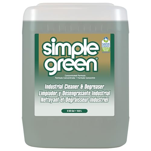 Simple Green, SMP13006, Industrial Cleaner/Degreaser, 1 / Each, Dark Green, 5 Gallons (Pack of 1) - size: 640 Fl Oz (Pack of 1)