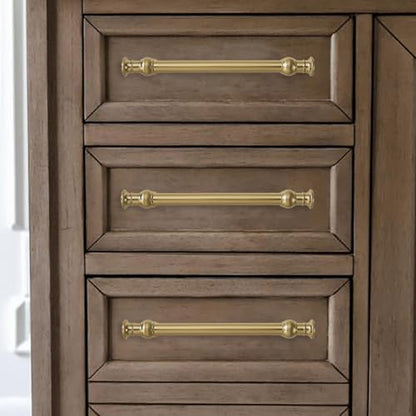 10 Pack 3 Inch Hole Center Champagne Bronze Cabinet Pulls-Heavy Duty Solid Cabinet Handles Suitable for Cabinets, Dressers, Kitchens and Bathroom cabinets - color: Champagne Bronze, size: 3 Inch hole center, style: 10-Pack