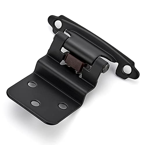 Ravinte Black Kitchen Cabinet Hinges, 3/8 Inch Inset, 10 Pack - size: 3/8 inch Inset