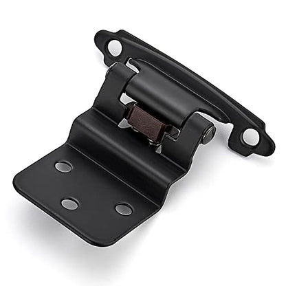 Ravinte Black Kitchen Cabinet Hinges, 3/8 Inch Inset, 10 Pack - size: 3/8 inch Inset