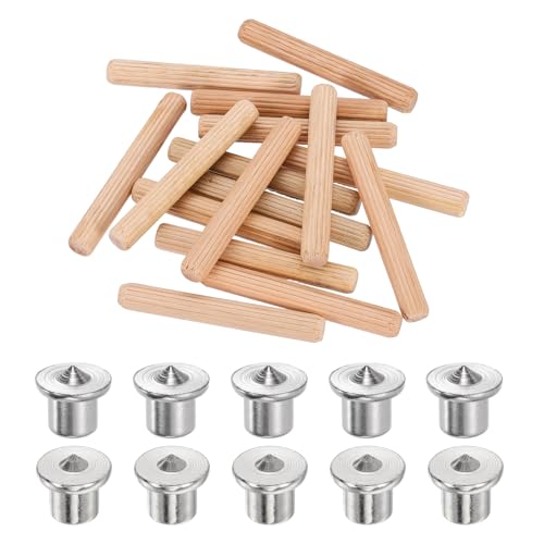 uxcell 150Pcs Wood Dowel Pins, 5/16" x 2 3/8" Wooden Dowel Rods - size: 5/16" x 2 3/8"