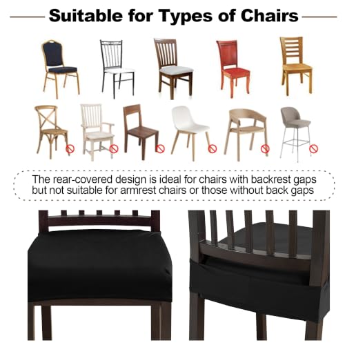 FUANGUI Dining Chair Covers Set of 2, Kitchen Chair Seat Covers - color: 02