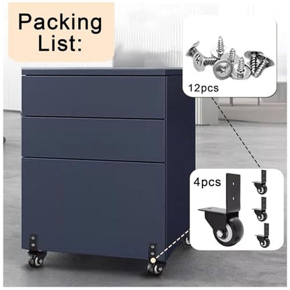 1.5 inch L-Shaped Caster Wheel, 4-Pack Side Mount Directional Casters