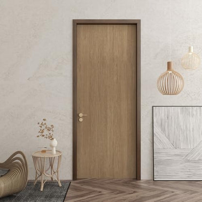 JSEVEM 16"×354" Wood Contact Paper Brown Peel and Stick Wallpaper Waterproof Removable Self-Adhesive Vinyl Wrap for Countertops Cabinet Kitchen Bedroom Air Guide Design - color: Brown, size: 16" x 354"
