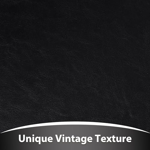 Faux Leather 1.3mm Upholstery Fabric by the Yard 15 Yard Black - color: Black, size: 15 Yard