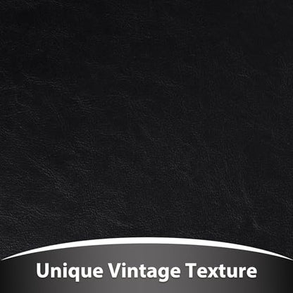 Faux Leather 1.3mm Upholstery Fabric by the Yard 15 Yard Black - color: Black, size: 15 Yard