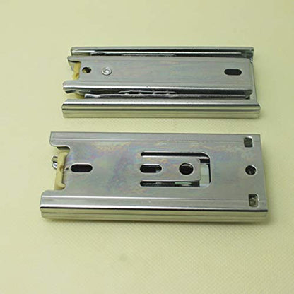 3-fold Full Extension Ball Bearing Drawer Slides 4.5cm Width Drawer Slides Rail 1 Pair (4 Inch) - size: 4 Inch
