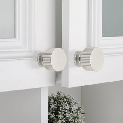 10 Pack Brushed Nickel Cabinet Knobs Dresser Drawer Knobs - color: Brushed Nickel, size: 10 Pack