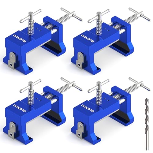 BLEKOO 4 Pack Cabinet Clamps for Installation, Solid Drilling Tool With Pilot Hole Guide - style: 4PC