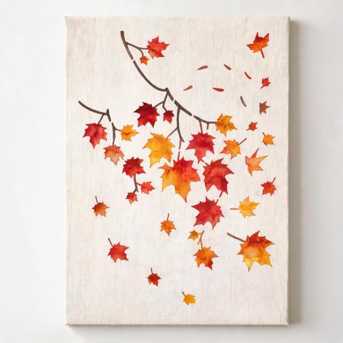TIAMECH A4 Reusable Maple Leaf Stencil for Painting - style: Maple Leaf