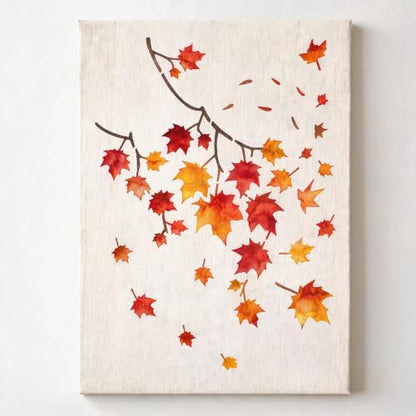 TIAMECH A4 Reusable Maple Leaf Stencil for Painting - style: Maple Leaf