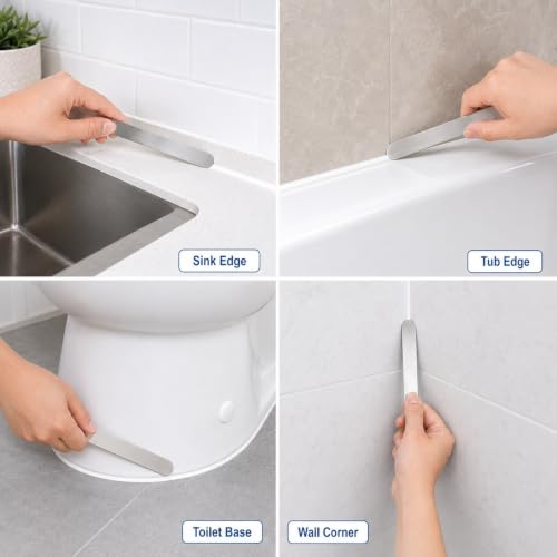 61joy Caulking Spatula Set, 7-Piece Stainless Steel Caulk Tools
