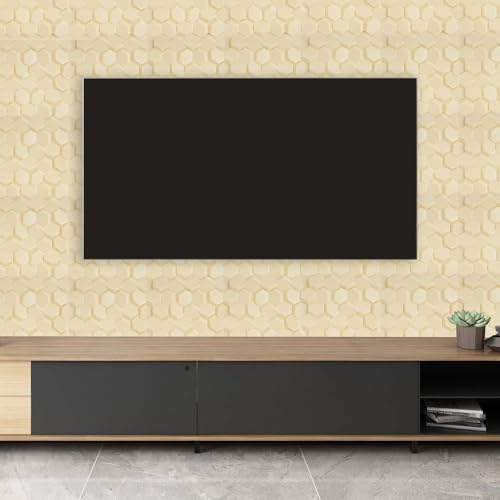 3D Wall Panels Honeycomb Textured Wall Decor for Living Room TV Background