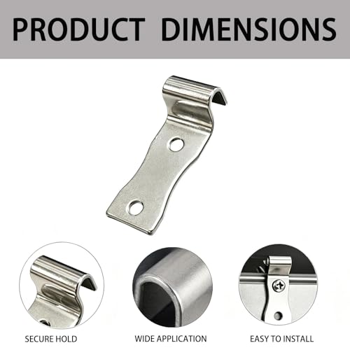 20 Pack Sofa Zig Zag Spring Repair Brackets, Sofa Spring Repair Kit Includes All Hardware, Silver