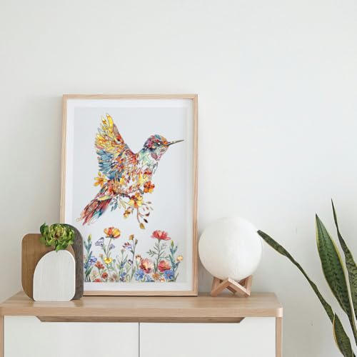 Peacoblue Bird and Flowers Rub On Transfers for Furniture Craft 6"x12" - style: Bird and Flowers
