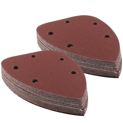 25 Pcs Mouse Detail Sander Sandpaper, 320 Grit, 5 Hole - size: 320 Grit - 25 Pcs