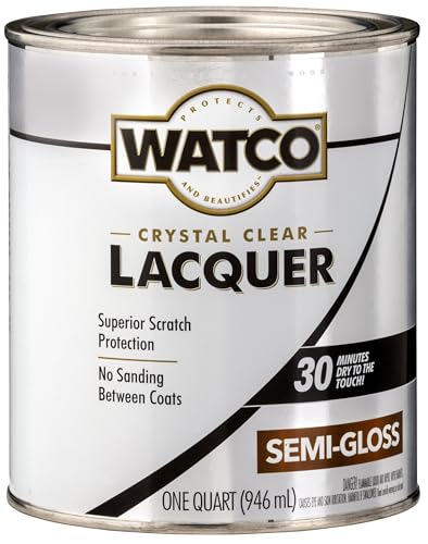 Watco Semi-Gloss Clear Lacquer Finish - color: Semi-Gloss, size: 0.25 Gallon (Pack of 1)