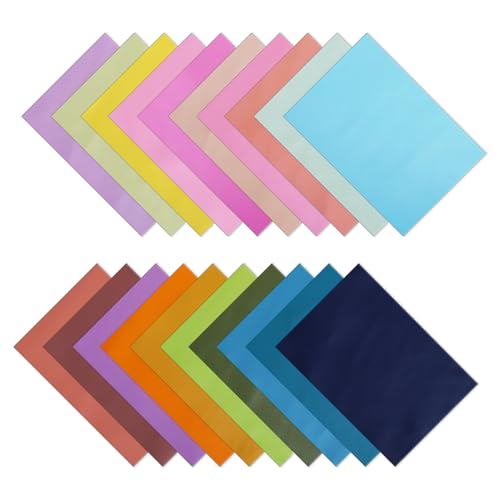 20PCS 12x8 Inches (30x20 CM) Faux Nappa Leather Sheets, A4 Soft Textured PU Synthetic Leather Fabric for Bows Earrings Making DIY Craft - color: Macaroon Color Leather