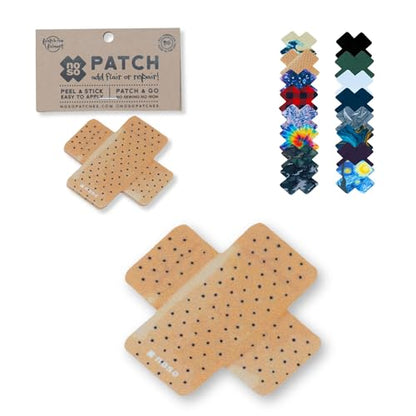 Noso Patches Fabric Repair Kit, Waterproof Peel & Stick Self-Adhesive - color: Bandage