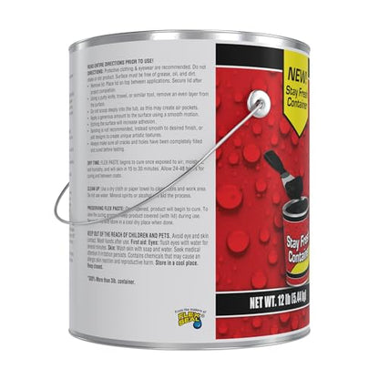 Flex Paste Rubberized Waterproof Sealant Paste, Black, MAX, 1-Pack - color: Black, size: MAX